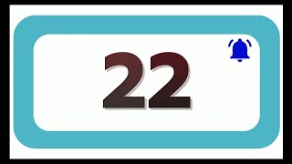 22 Seconds Countdown Timer With Sound Effect COLOR 4K HD 1080