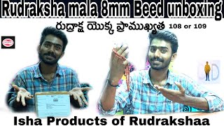 Rudraksha mala 8mm beed unboxing | రుద్రాక్ష యొక్క ప్రాముఖ్యత 108 or 109 | #chintudiwakar