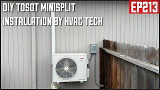DIY Mini Split Install TOSOT 12K BTU EP213
