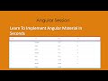 Angular Material In Seconds | Angular Tutorial | Web API Tutorial | Coding Knowledge