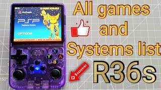 R36s new update , all games and all systems list 64gb card , (update guide on description)