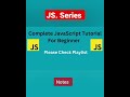 JavaScript Tutorial For Beginners #shorts #javascript #tutorial