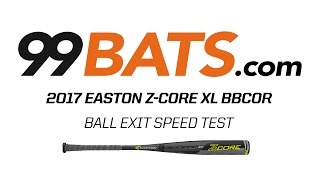 2017 Easton Z-CORE HYBRID BBCOR - Ball Exit Speed Test