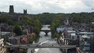 Durham City. England. (4K) Riverside, Milburngate Developments.