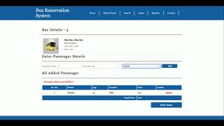 Python Django And MySQL Project on Bus Reservation System