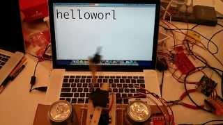 Typing Bot at #Nodebots, JSConf