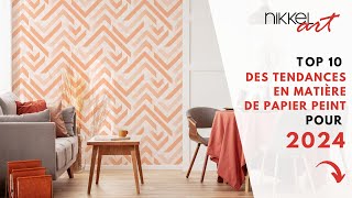 Top 10 des #tendances en matière de papier peint pour 2024 - Découvrez ce qui est à la mode!