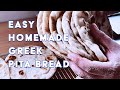 Greek Pita Bread Made at Home - Grilled Flatbread for Dips, Gyros, Shawarma, Doner & Souvlaki