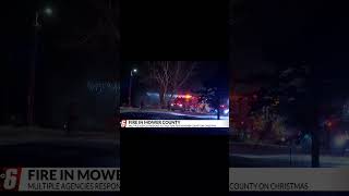 Massive response to fire in Mower County