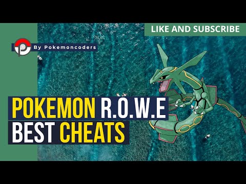 Pokemon R.O.W.E Cheats – Item Modifiers, Master Balls, Rare Candies, Mega Stones, and Many More