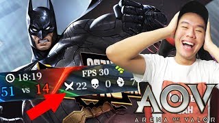 KILL 22 MATI 0 PAKE BATMAN MANTEPDAH ! - Arena Of Valor