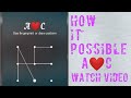 How to draw A❤️C pattern