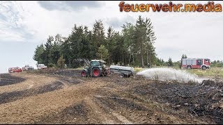 Kleiner Entstehungsbrand breitet sich rasend schnell auf 60.000 m² Fläche aus