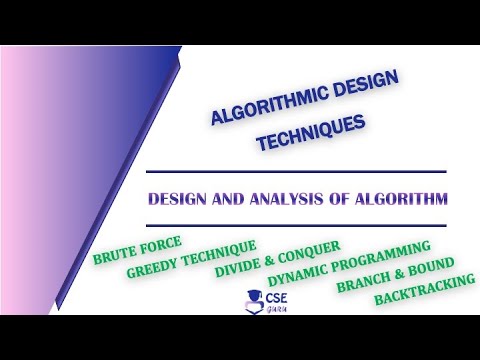 Design of algorithm techniques #Techniques Lec 8 Design & Analysis of algorithms