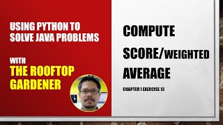 Using Python to Solve Java Problems | Solving Chapter 1 Exercise 13