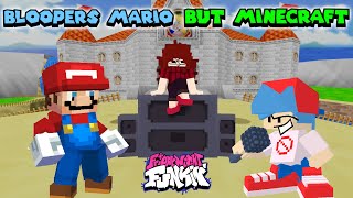 FNF: Bloopers Mario But Minecraft fanmade // Vs Mario-Minecraft █ Friday Night Funkin' █