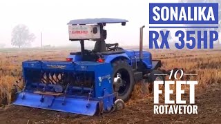 ਮਾਜਰੀ ਵਾਲਿਆਂ ਦੇ ਸੋਨਾਲੀਕਾ 💪35HP ਦਾ ਕਮਾਲ| MAJRI Group Sonalika RX35 with 10feet Rotavetor|