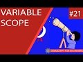 JavaScript Tutorial For Beginners #21 - Variable Scope