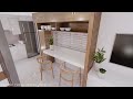 magnificent loft type tiny house design idea 4 x 8 meters only