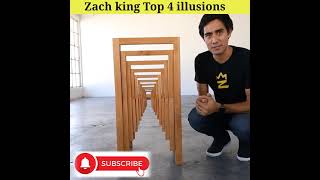 Zach king Top 4 illusions | illusion video | @ZachKing | illusion creator | #shorts