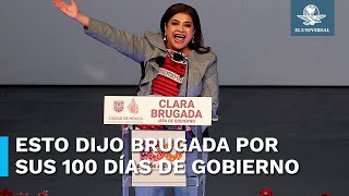 El mensaje completo de Clara Brugada por sus 100 días de gobierno