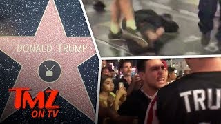 HUGE Fight At Trump's Hollywood Star! | TMZ TV