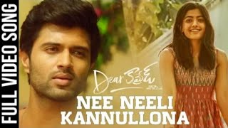 Nee Neeli Kannullona (Video Song) | Dear Comrade (Telugu) | Vijay Deverakonda,Rashmi|All In One