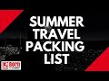 SUMMER PACKING LIST FOR ONE BAG TRAVELLERS  | BORN TRAVELLER |