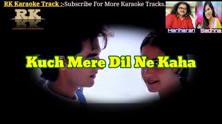 Kuch Mere Dil Ne Kaha Karaoke With Scrolling Lyrics || DUET || Clean Karaoke High Quality.