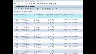 SAP LT24 Transfer Order for Material