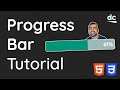 How to Create a Progress Bar With Animations - HTML & CSS Tutorial For Beginners
