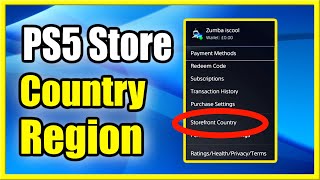 How to Change Country or Region on PS5 PlayStation Store (Location Tutorial)