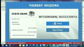 ATM Application/Software Using Java