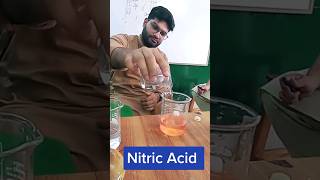 Methyl orange and Nitric Acid Reaction and Colour Change #youtubeshorts #chemistry #science #shorts