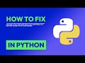 How to fix  `error: externally-managed-environment. Create a virtual environm... in Python