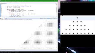 Java Tutorial #13: Patterns, Loops (Triangle/Pyramid) Intermediate