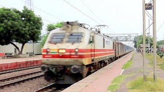 🔥150 Kmph Bhopal Shatabdi blazes past Faridabad║Aeorodynamic WAP 5 Fastest Shatabdi INDIAN RAILWAYS