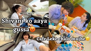 Mujhe nhi jana aj court cafe leke chalo☹️☹️ #rohitpardhan #cafe #wife