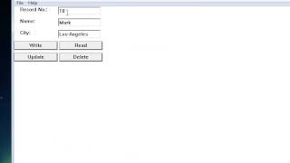 Program Demo Using Random Access File To Quickly Retrieve And Read Records