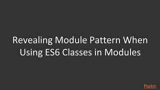 Node.js Design Patterns: Revealing Module Pattern|packtpub.com