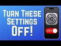 Turn OFF These Settings to Protect & Optimize Your iPhone (2026)