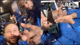 Stephen Curry Turnt With KD \u0026 Ant Man In Team USA Locker Room After Winning Gold Medal