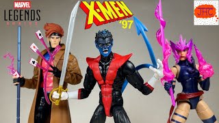 MON AMI? Marvel Legends X-Men 97 Nightcrawler Gambit Psylocke Action Figure Review Mutant Card Sword