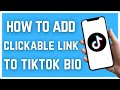 How To Add A Clickable Link To Tiktok Bio (2023)