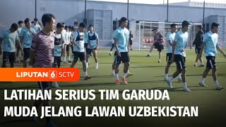 Tim Indonesia U-23 Gelar Latihan Serius, Jelang Lawan Uzbekistan | Liputan 6