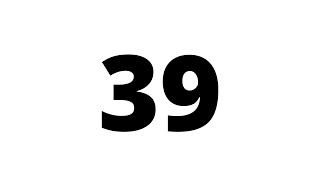 39 Second Countdown Timer White Screen With Sound Effect