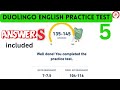 Duolingo English practice test 5 live  | Learn how to get high score | All correct answers included