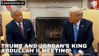 President Trump and Jordan’s King Abdullah II meeting