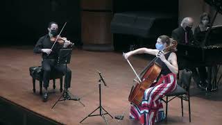 Congaree Trio: Phillip Bush, piano; Ari Streisfeld, violin; Claire Bryant, cello