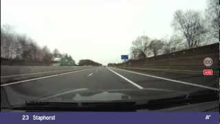 Nederland, Assen - Motorway (Autosnelweg) A28 - Zwolle, 85 km, 26 Mar 2011